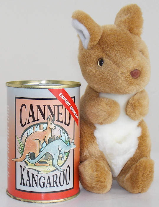 canned kangaroo toy